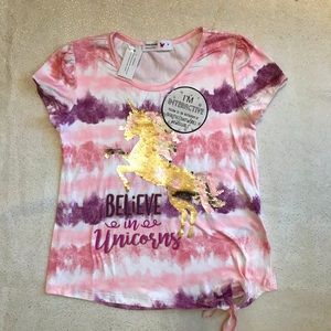 Beautees Little Girl Short Sleeve Tee Size 6